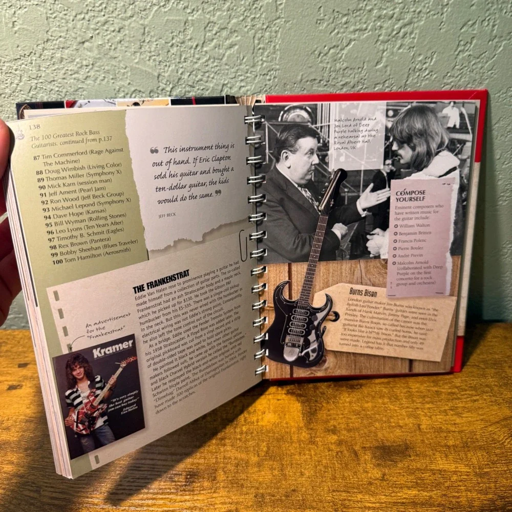 Amazing Guitar Facts and Trivia Nigel Cawthorne Hardcover Book 2011 Chartwell